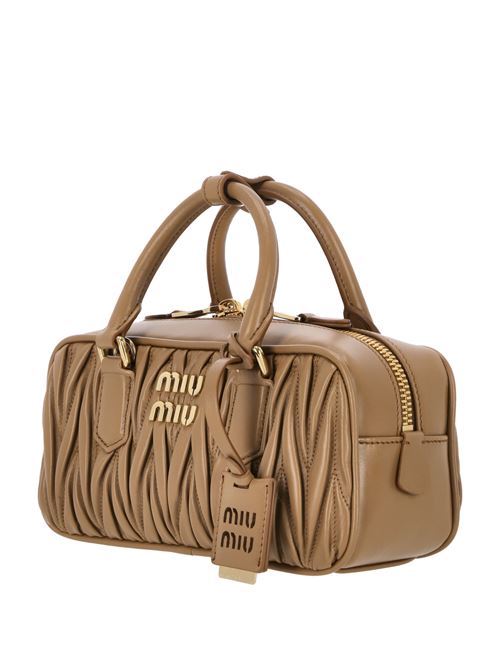 Borsa effetto matelassè caramello Miu Miu | 5BB142V-OONN88F098L